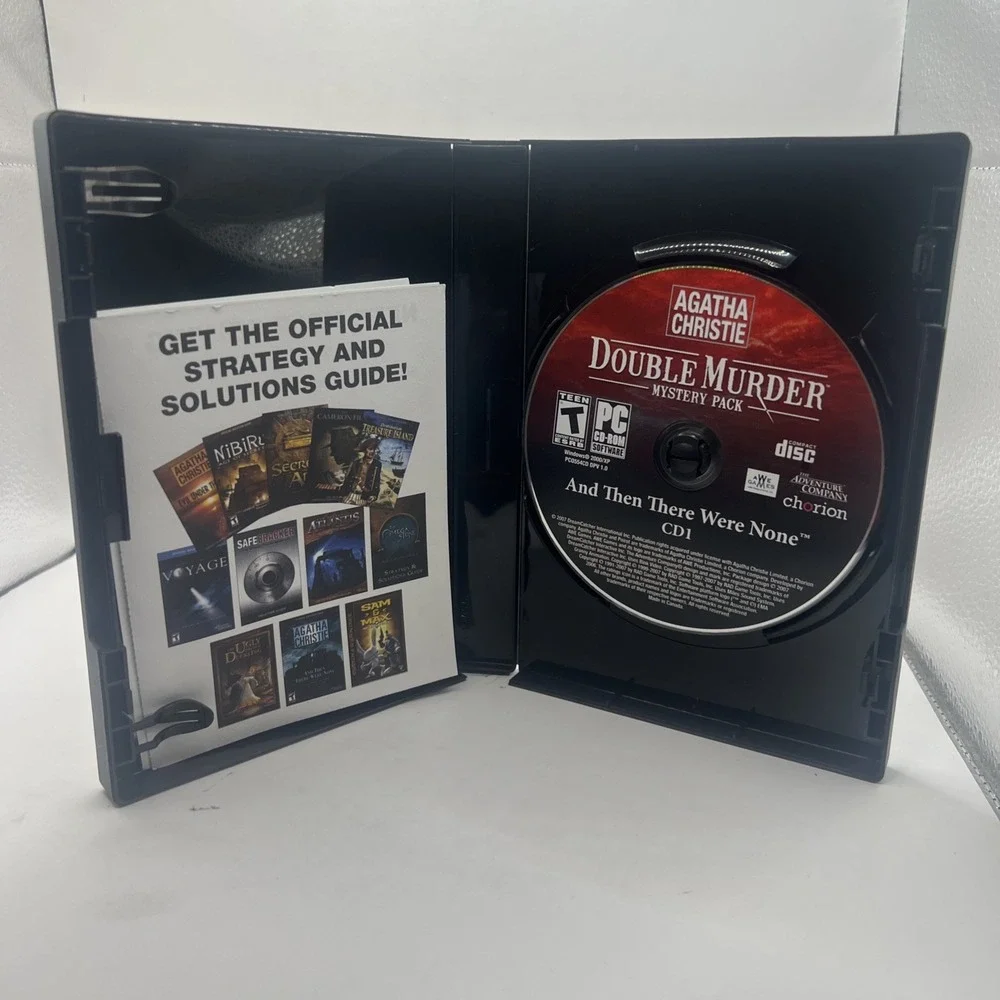 Video Game PC Agatha Christie Double Murder Mystery Pack PC Game 4 CD Set